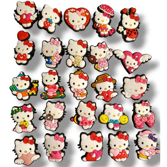 Unbranded Other - 25 pc Hello Kitty Shoe Charms | Shoe Accessories